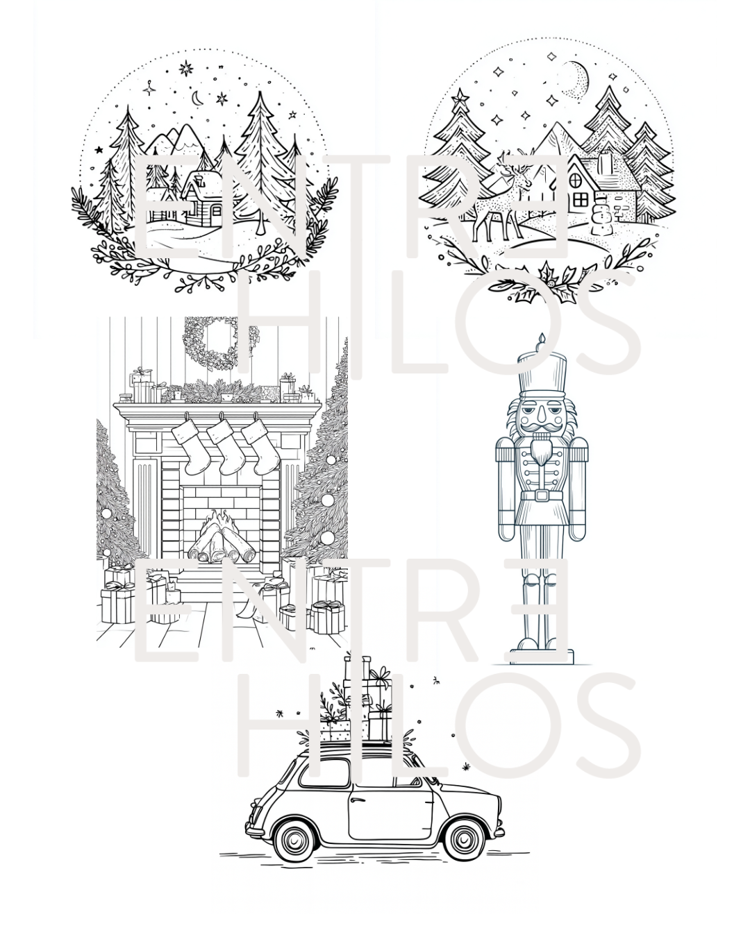 Colección navideña de patrones